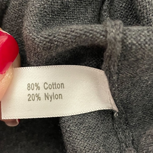 CNDYGRND Candy Grind Gray Knit Sweater Small Embroidered Logo Corduroy Patches - Picture 8 of 9